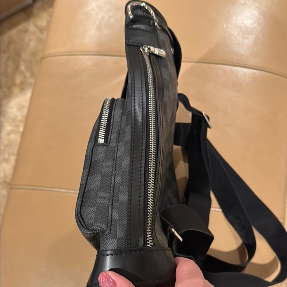 Brand New Black Checkered Backpack - Picture 5 of 12